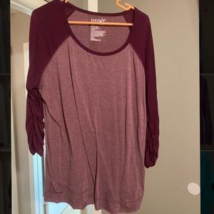 Terra & sky 3/4 sleeve top